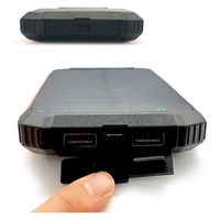 エアージェイ ポータブルモバイルソーラーバッテリー10000mAh(LED照明付き) MB-WS10000A OR 1台