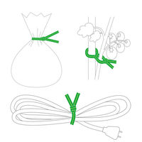 渡辺泰 ビニタイ 洋ラン用 ワサビ 15cm 200本入り ワサビ(黄緑) 4971620601594 1個（直送品）