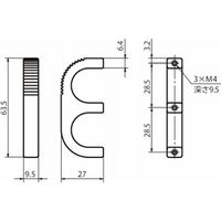 鍋屋バイテック会社 B4取っ手 B4 B4ー50ー103ー12ーP 1セット(2個)（直送品）