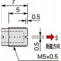 アサ電子工業 磁気近接用マグ AG0010S/AG0010L AG0010L 1セット(4個)（直送品）