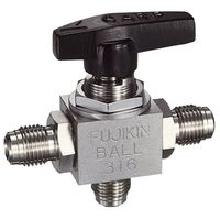 フジキン ボールバルブ|スーパーミニ3方ボールバルブ FUBVT FUBVTー115D 1個（直送品）