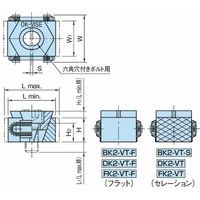 イマオコーポレーション クランプ&ストッパー|OKバイス(シングルタイプ) BK2・DK2・FK2 FK2ーVTーF 1個（直送品）