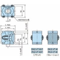 イマオコーポレーション クランプ&ストッパー|OKバイス(ダブルタイプ) DK2・FK2 DK2ーVTーWーF 1個（直送品）
