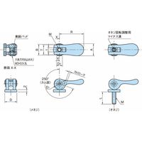 イマオコーポレーション コンパクトカムレバー(オネジ・メネジ) QLCCS QLCCSー03 1個（直送品）