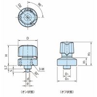 イマオコーポレーション インデックスクランパー(フランジタイプ) QCICーF QCIC07F32ー2P 1個（直送品）