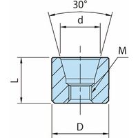 イマオコーポレーション テーパーブッシュ(インデックスクランパー用) QCICーTB QCIC07TB 1セット(3個)（直送品）