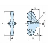 イマオコーポレーション エルゴウイングナット(抗菌仕様) EWNーSUSーSA EWN40AーSUSーSA 1セット(3個)（直送品）