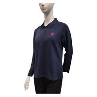 ブルーメイト 婦人 鹿の子長袖ワンポイントポロシャツ KD150BL5LL 1枚（直送品）