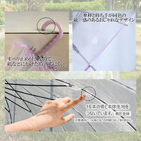 スギハラ 傘 60cm ジャンプ カラーグラス16本骨 ラベンダー 4947272706246 1セット(1本×6)