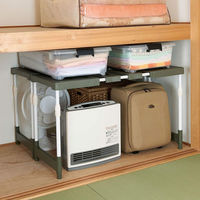 伸晃 クローゼット・押入れトールラック 伸縮タイプ(1台入り) エコグリーン 4964806024904 1個（直送品）