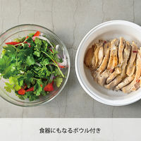 HARIO （ハリオ） ガラスのレンジ蒸し器 1200ml ホワイト XMK-120-W 1個