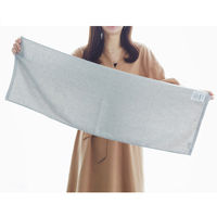 今治タオル ヘアドライタオル LOHACO lifestyle towel グレー 髪用 約34cm×100cm 2枚  オリジナル