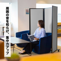 【軒先渡し】コマイ 3連スクリーン 幅2100×奥行350×高さ1600mm グレー TP3-1609TBNB-FYSA 1セット（直送品）