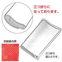 ササガワ 包装紙 千代紙合わせ 赤 半才判 49-1715 1箱(50枚×10包)（直送品）