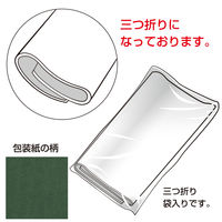 ササガワ 包装紙 エメラルド ハトロン半才判 49-9122 1箱（50枚×10包）（直送品）