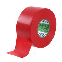 【ビニールテープ】 ビニルテープ No.21 赤 幅38mm×長さ20m J3411 ニトムズ 1セット（5巻入）