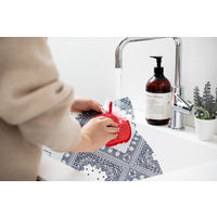 食品保存用ラップ 繰り返し使える みつろうラップキット ペイズリー ホワイト 1個 エヌ・エレファント