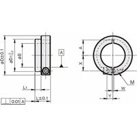 岩田製作所 セットカラー(スリットカラー)|ベアリング固定用タイプ(ロング) SCS1712MLB2 1セット(3個)（直送品）