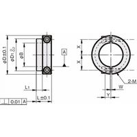 岩田製作所 セットカラー(セパレートカラー)|ベアリング固定用タイプ(ロング) SCSS1012MLB2 1セット(2個)（直送品）