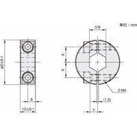 岩田製作所 セットカラー(セパレートカラー)|六角シャフ用トタイプ SCSS17R12S 1セット(2個)（直送品）
