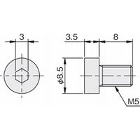 岩田製作所 真空機器ブラケット|六角穴付低頭ボルト RPT0408U 1セット(48個:4個×12個)（直送品）