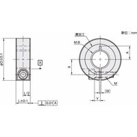 岩田製作所 セットカラー(スリットカラー)|内径ネジタイプ(並目) SCS16N14C 1セット(4個)（直送品）