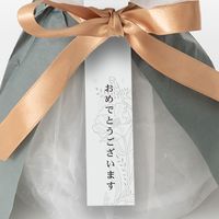 【生花】アデリー スタンディングブーケ　ピュア１２本　タグ付き「おめでとうございます」 FMZ-02B-D 1箱（直送品）