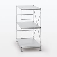 無印良品 ステンレスユニットシェルフ ステンレス棚セット ワイド 小 幅86×奥行41×高さ83cm 良品計画