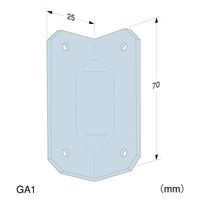 八幡ねじ ガゼットアングル/GA1　1セット(10個)（直送品）