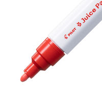 パイロット 水性マーカー ジュースペイント 中字 レッド SJP-20M-R 1セット（5本）