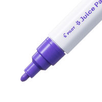 パイロット 水性マーカー ジュースペイント 中字 バイオレット SJP-20M-V 1セット（5本）