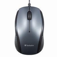 有線マウス 3ボタン USB-A接続 Blue LED搭載 MUSYBLZV1 1個 バーベイタム