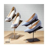 アズワン スチール製靴立てダブル クローム 65-0501-23 1個（直送品）