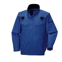 エアセンサー フルハーネス対応綿100%長袖ジャンパー ブルー ファンバッテリーセット 5L 258631-10-5L-KS100 1SET（直送品）