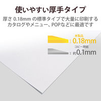 レーザープリンター用紙 セミ光沢紙 厚手 A4 50枚 両面印刷 コピー用紙 ELK-GANA450 エレコム 1個（直送品）