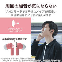 Bluetoothイヤホン/完全ワイヤレス/ノイズキャンセリング対応/TWS15シリーズ/AAC対応/ピンク LBT-TWS15PN 1個