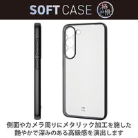 Galaxy S23 ケース ソフト カメラ周り保護 ブラック PM-G231UCTMKBK エレコム 1個