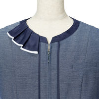 カーシーカシマ FEM COOL TWEED オーバーブラウス ライトグレー 15号 ESA890 1着