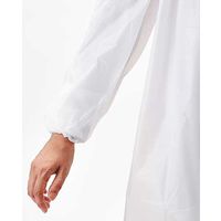 クラフトマン ポリエプロン ゴム袖 ホワイト 10枚入 5箱（直送品）