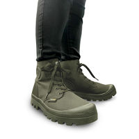 ヤマショウ 撥水ハイカットスニーカー カーキ LL YSS-203KH 1足（直送品）