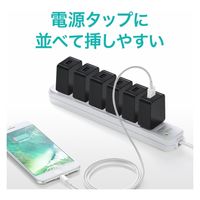 サンワサプライ USB充電器(1A・高耐久タイプ・ブラック) ACA-IP49BKN 1個