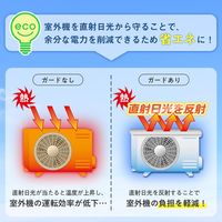 コモライフ エアコン室外機遮熱シート マグネットタイプ 390708 1枚（直送品）