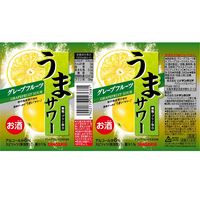【アウトレット】チューハイ 酎ハイ サンガリア うまサワーグレープフルーツ 340ml 缶 1箱 （24本）