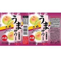 【アウトレット】チューハイ 酎ハイ サンガリア うまサワーうめ 340ml 缶 1箱 （24本）