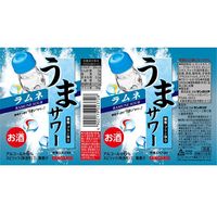 【アウトレット】チューハイ 酎ハイ サンガリア うまサワーラムネ 340ml 缶 1箱 （24本）