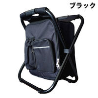 三和 リュックチェア　HED-RC　ブラック SS-55-B 1箱(12個)（直送品）