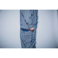 【GRACE ENGINEER'S】 GE-105H【ヒップオープンファスナー】長袖ツナギ　ヒッコリー　13号  105H-19  1着（直送品）