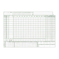 成美堂出版 野球用 スコアブック (保存版)補充用紙 9107 1セット(5冊)