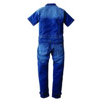 【GRACE ENGINEER'S】 GE-654デアリーマンツナギ(半袖)　ワンウォッシュ　5L  654-43  1着（直送品）