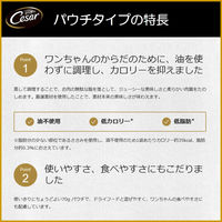 シーザー 厳選ビーフ入り チーズ・野菜入り 厳選素材 70g 48袋 ドッグフード 犬 ウェット